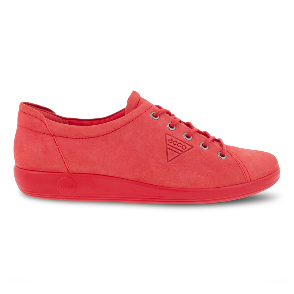 Tenis Mujer - ECCO Soft 2.0 Tie - Rojos - VUM368507